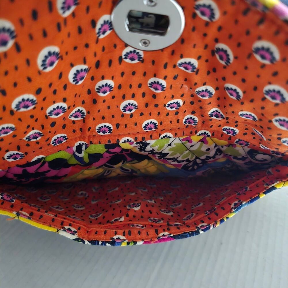 Vera Bradley Women's Multi-Color Quilted Satchel Handbag Top Handle Bag - Picture 4 of 12